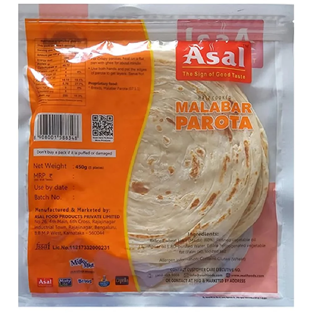 Asal Malabar Parota - Soft, Delicious, Ready To Cook, 450 g-2.webp